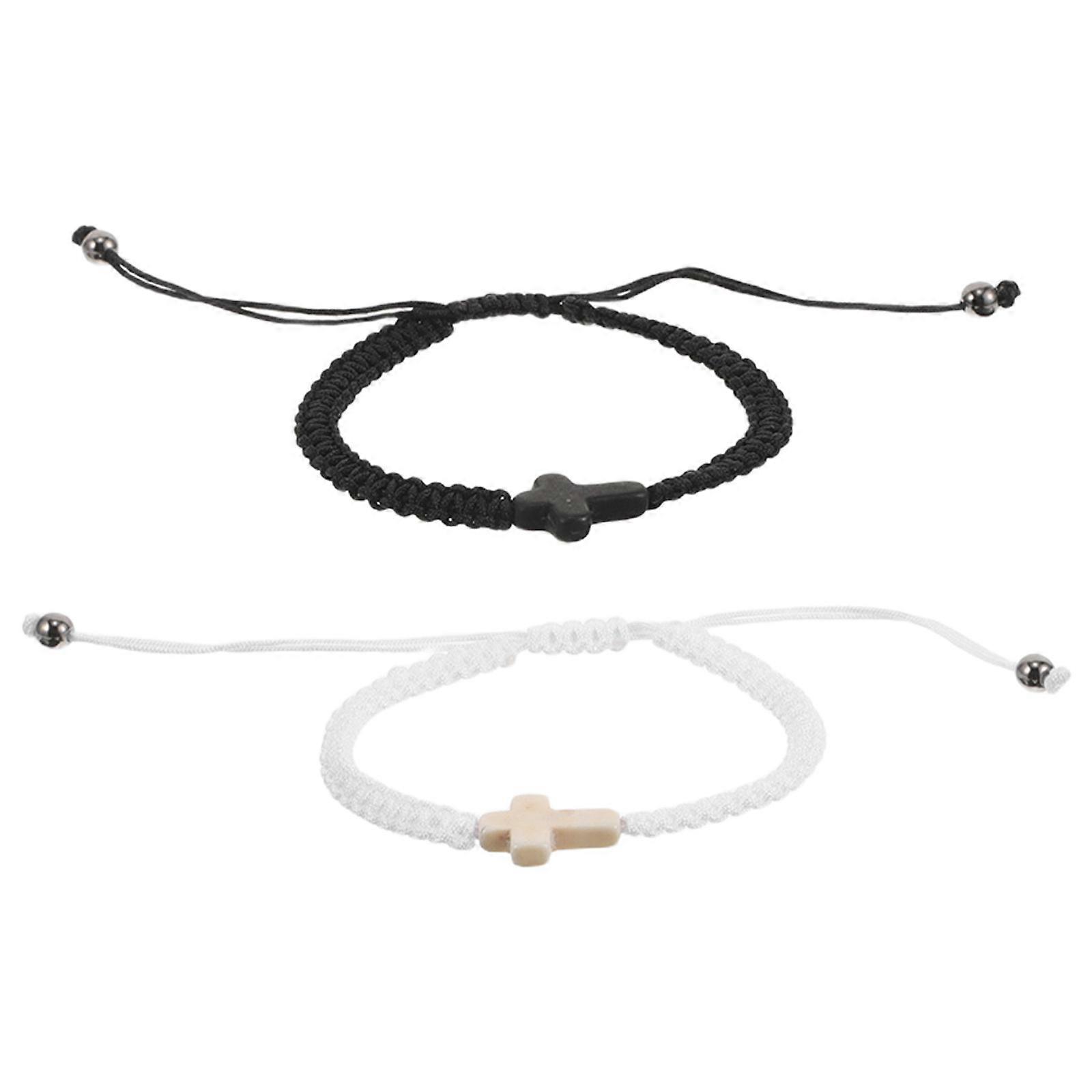 Lucky 2Pcs Adjustable For Couples Multi Color Handmade Spirituality