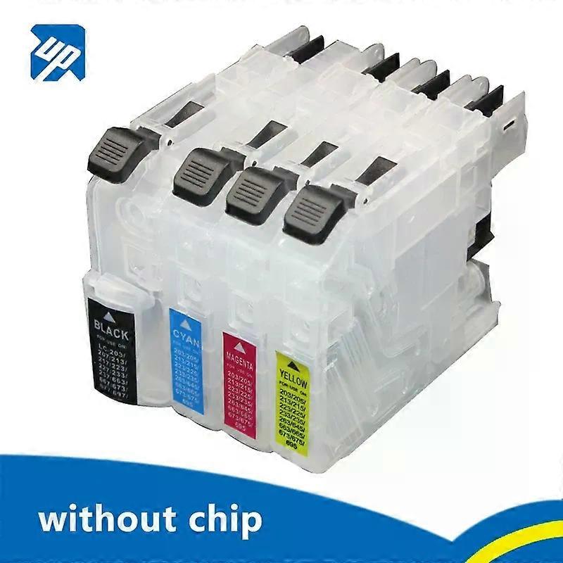 4pcs refillable ink cartridge for brother MFC-J880DW MFC-J480DW MFC-J460DW MFC-J4420DW MFC-J485DW MFC-J885DW MFC-4320DW NO CHIP