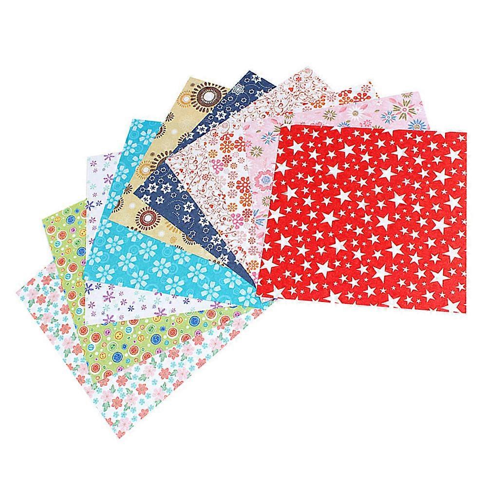 Origami Paper Kit Colored Craft Paper Square Handicraft Papers 14.3x14.3CM School Projects 2 Packs