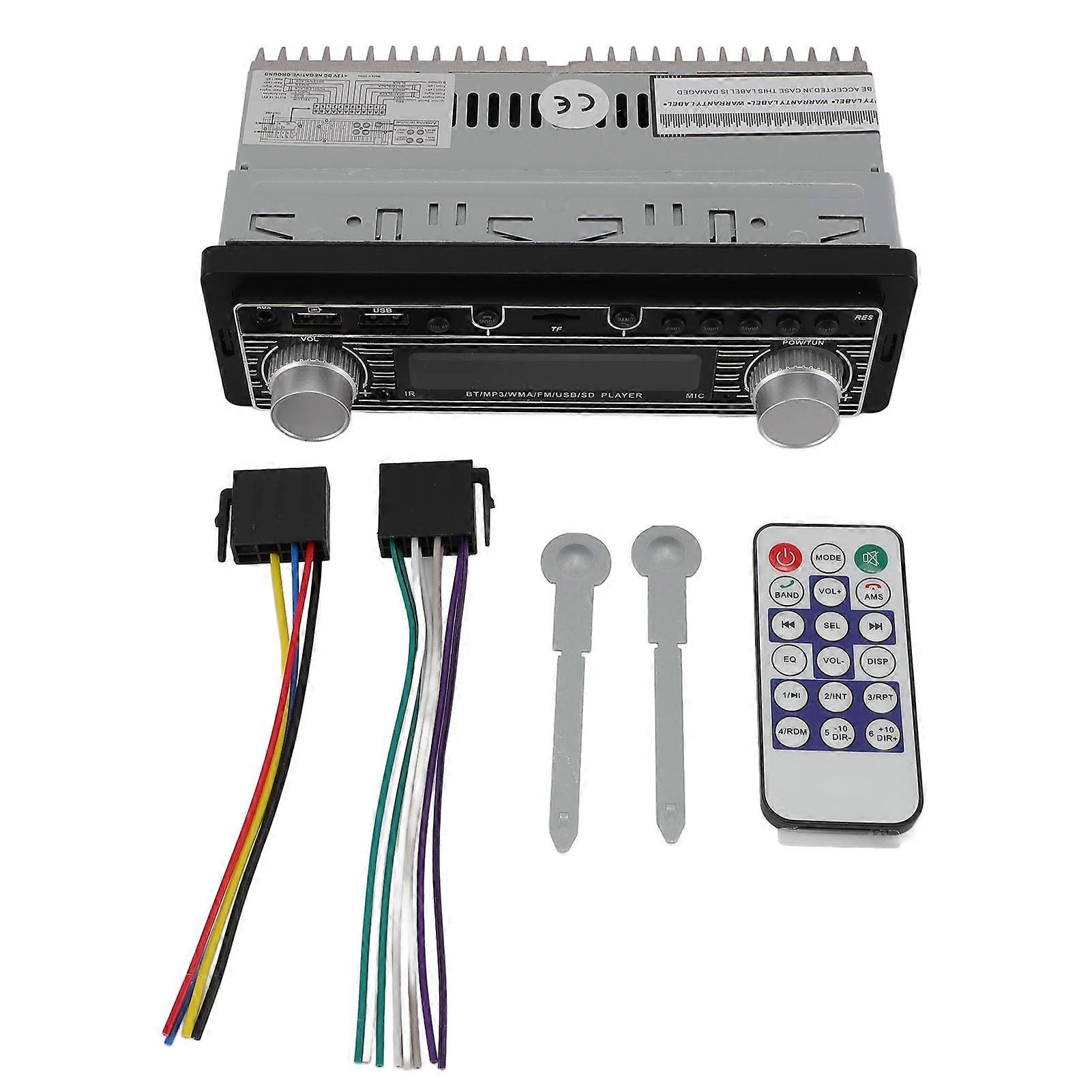 Car Stereo Receiver Kit Single Din Multimedia Digital FM Radio in Dash MP3 Player USB 12V Universal