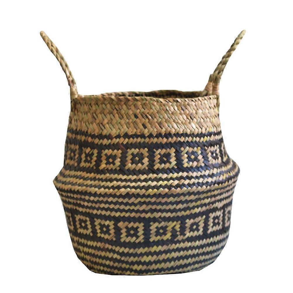 Organizer Storage Basket Portable Flower Multi Color For Homeowners Round Shape 22x22x20cm 1Set