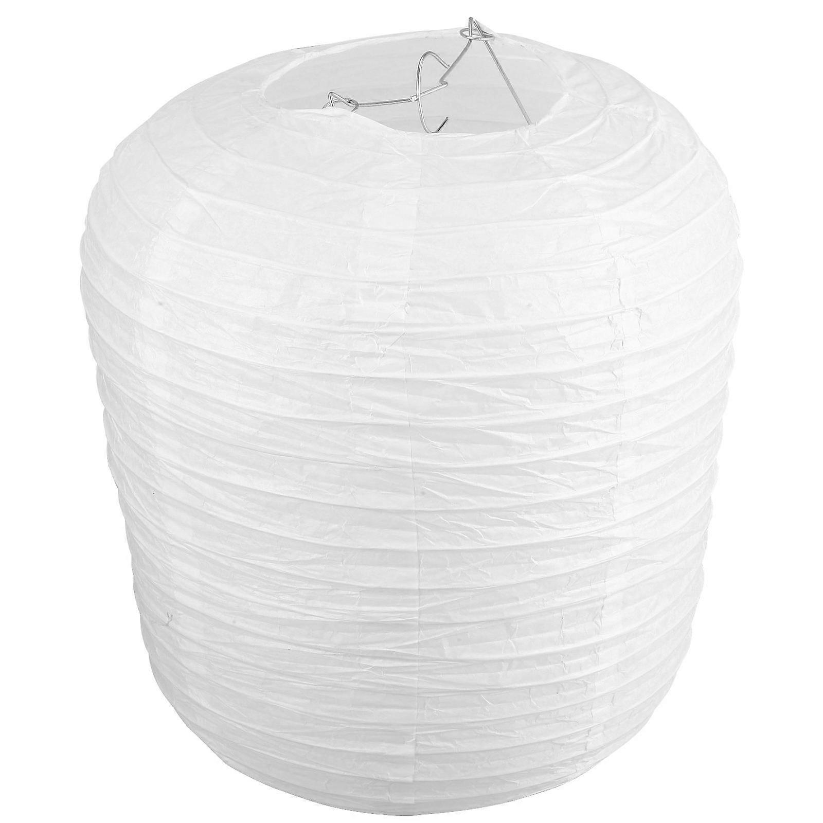 Round Top and Square Base Lantern Lampshade for DIY Painting 24cm Height x 20cm Width 1Set