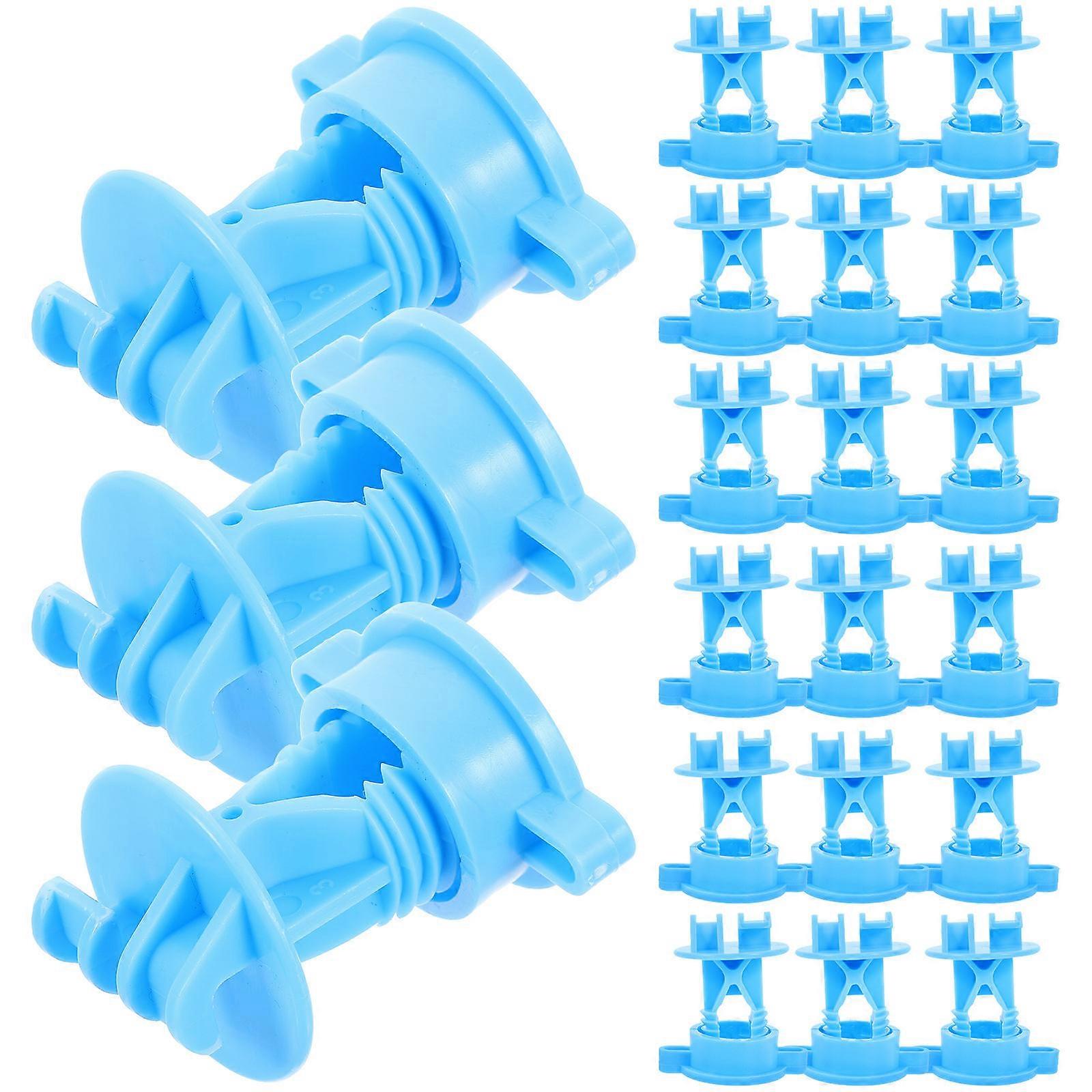 Farm Fence Insulators Electric Fence System Accessories Blue 5.90X4.80X3.80CM 50Set Prevent Electrical Short Circuits Hold Fence Wire