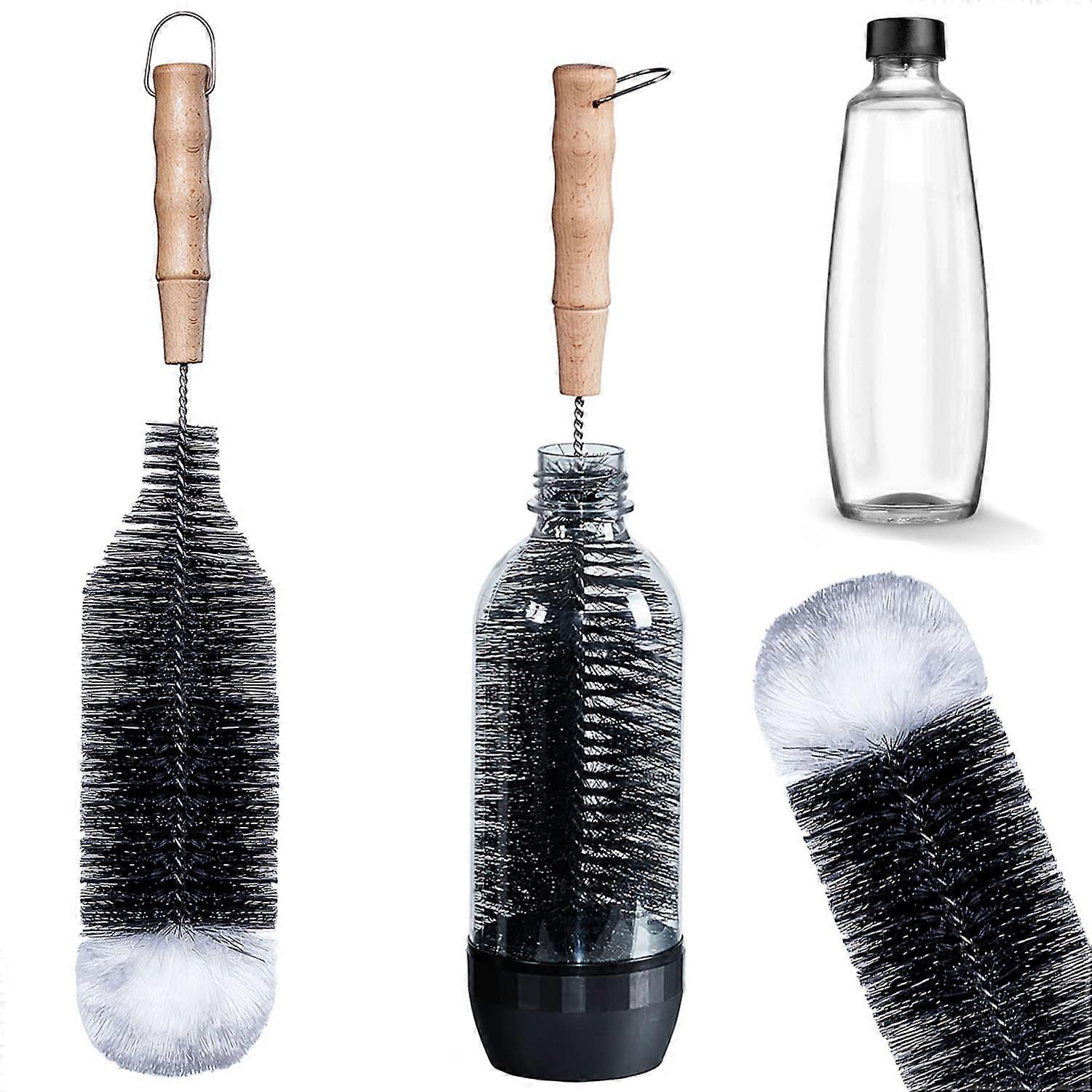 Bottle Brush 1L Compatible with SodaStream 1L Bottles, Wool Head Long Handle