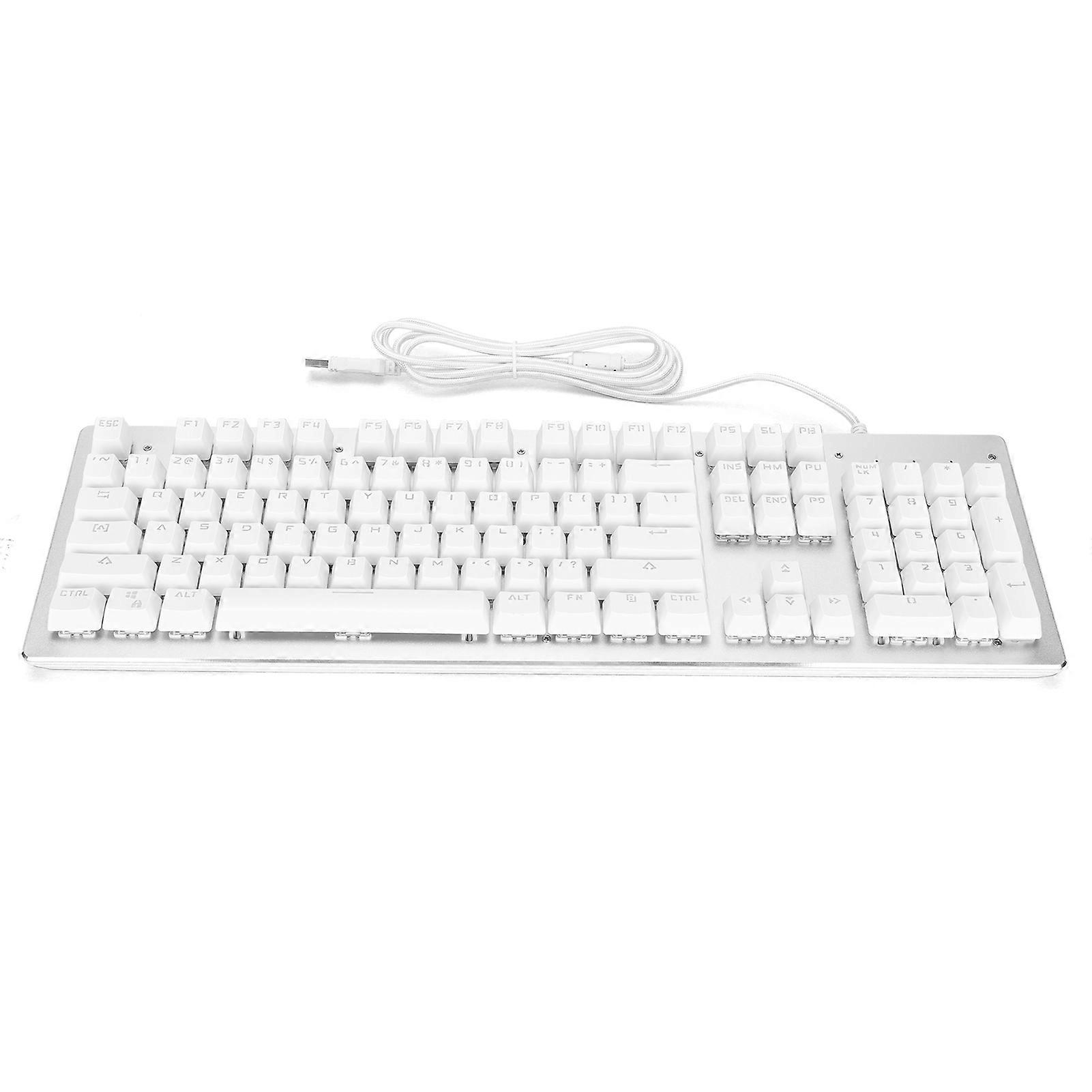 104 Keys Mechanical Keyboard RGB Backlight Wireless Charging Wired USB for Gaming