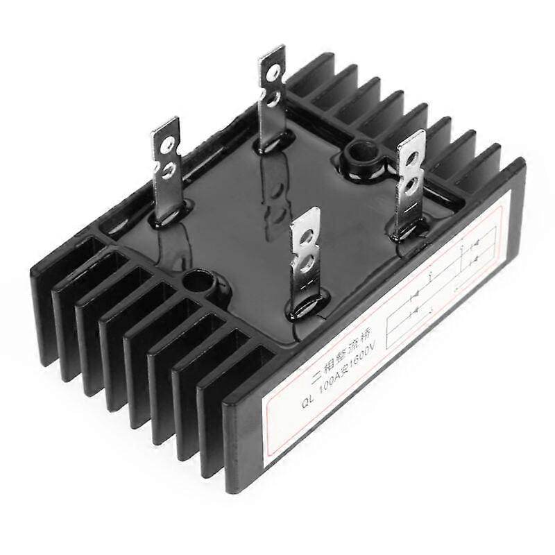 1 pc 100A AMP 1600V Voltage 2-Phase Bridge Rectifier with Diode High Black Power