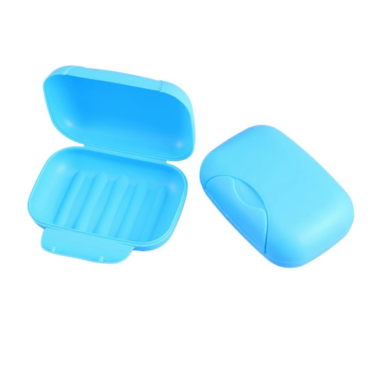 Bathroom Soap Holder Travel Soap Dish Rectangular Storage Case 2Pack