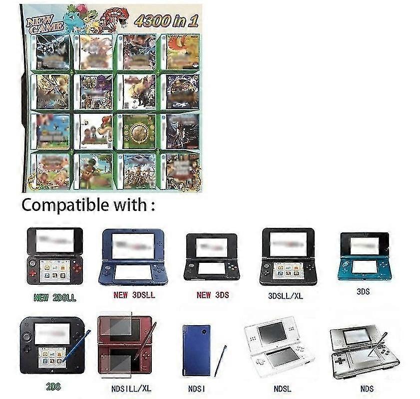 4300 Game Box Multi-Cart for DS NDS 2DS 3DS
