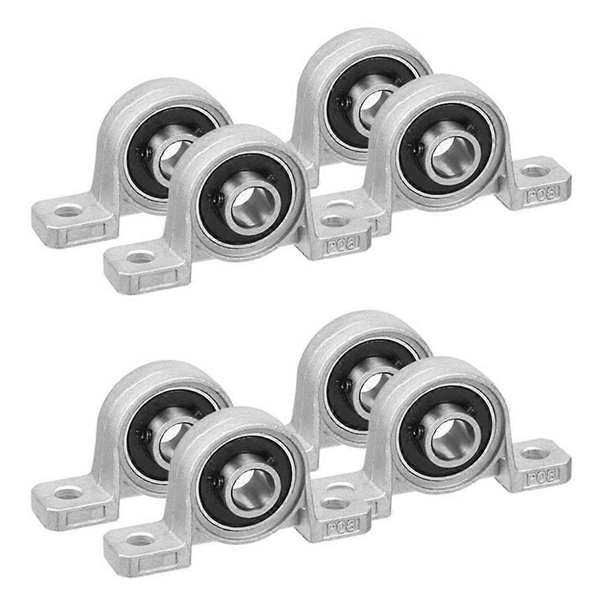 4Pcs KP08 8mm Bore Zinc Alloy Inner Ball Mounted Floor Insert Bearing