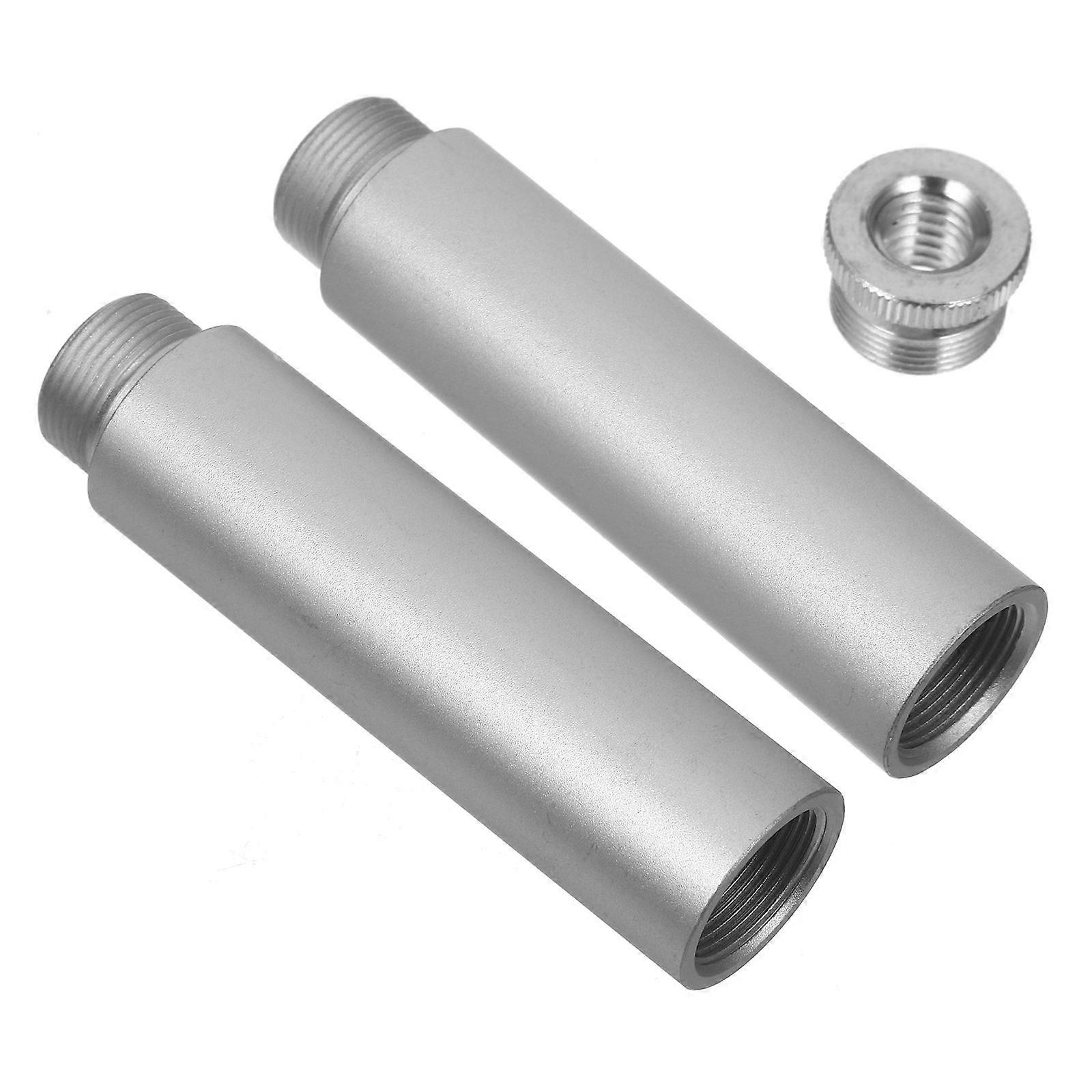 Microphone Extension Pole Microphone Arm Stand Tubes Silver 7.50X1.90X1.90CM Live Streaming Height Adjustment 1 Set