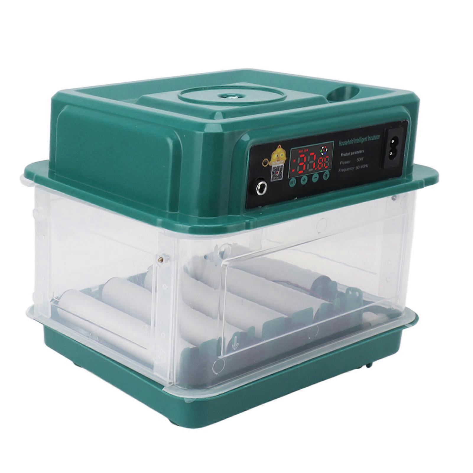 Egg Incubators Automatic Adjustable Tray Incubator Household Egg Turner for Hatching EU Plug 220V 12 Eggs