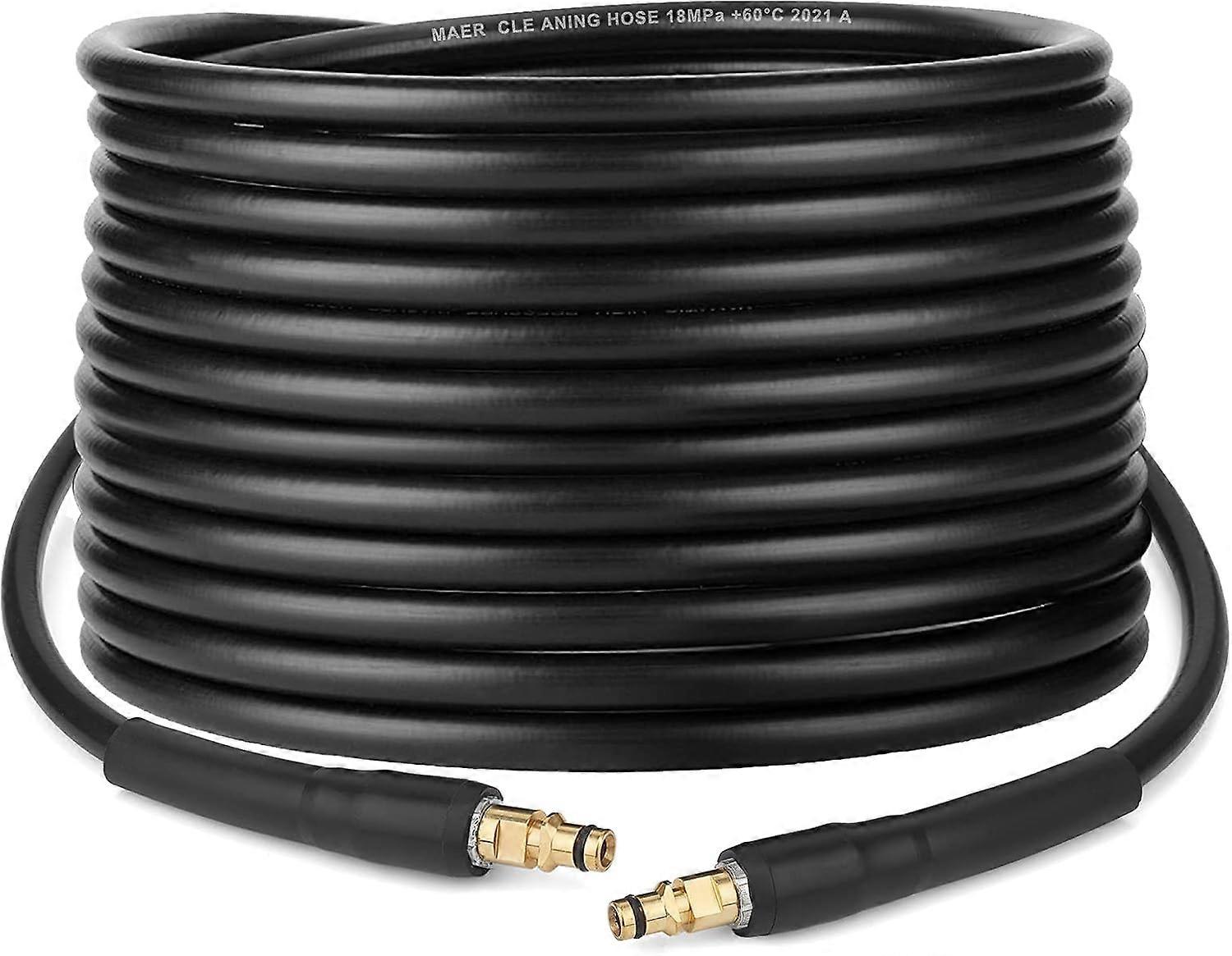 10m High Pressure Replacement Hose Extension Pipe for Karcher K Series K2 K3 K4 K5 K6 K7 Pressure Washer Click Plug Quick Connector(10m)