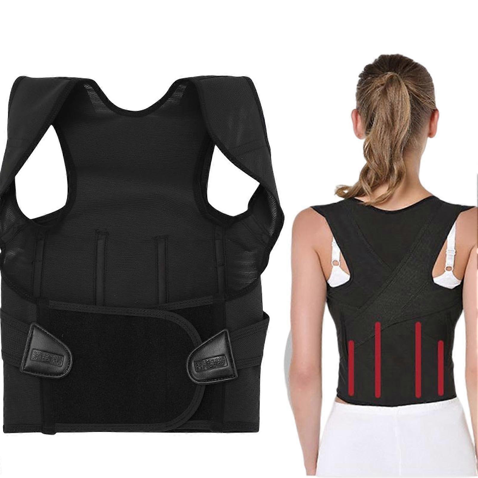 Back Posture Corrector with Adjustable Lumbar Support for Men and Women 2XL Upright Alignment