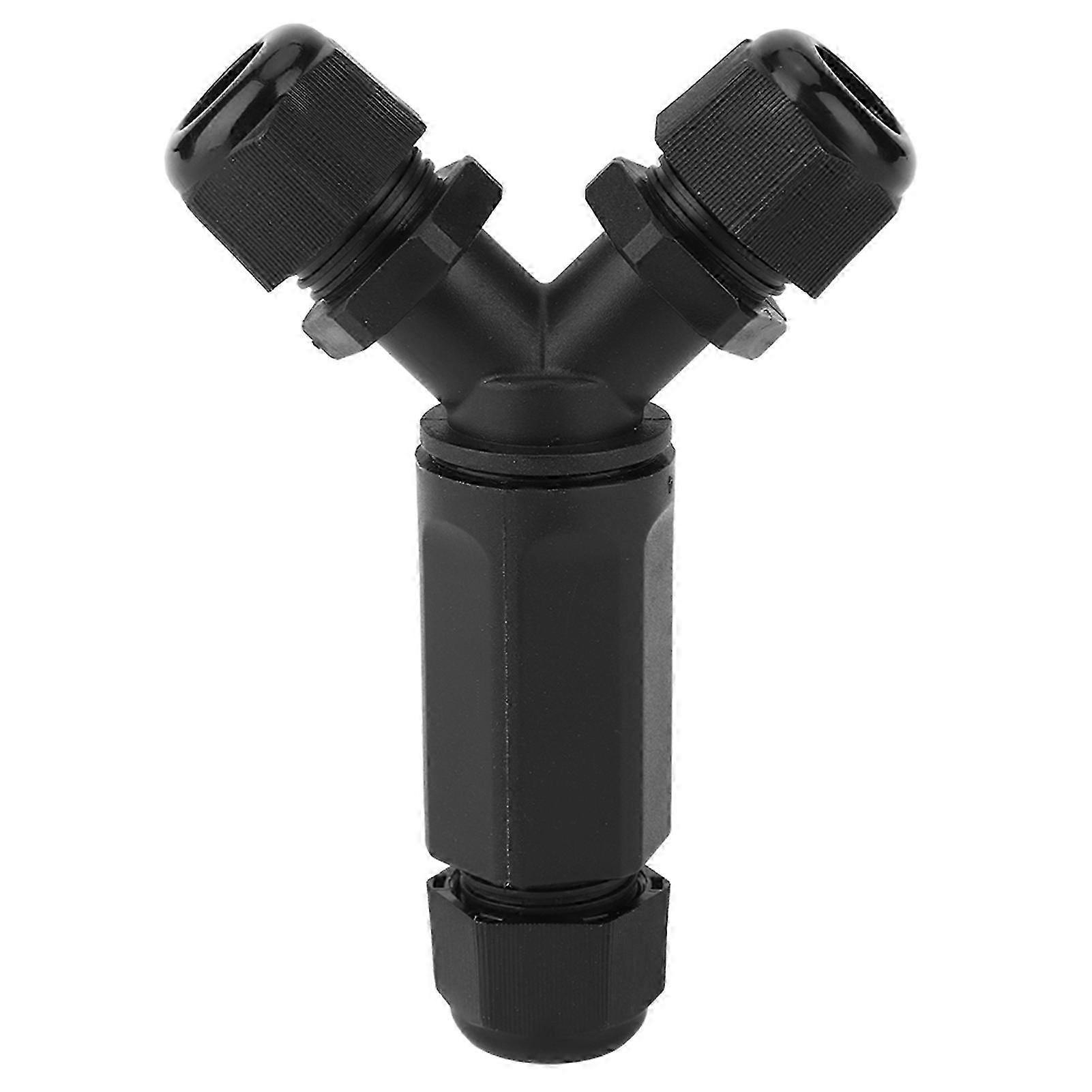 3 Way IP68 Waterproof LED Connector 3 Core Y Type Wire Plug for Electrical Accessories