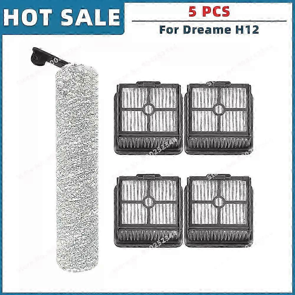 Replacement Roller Brush and Hepa Filter Accessories for Compatible Vacuum Cleaners