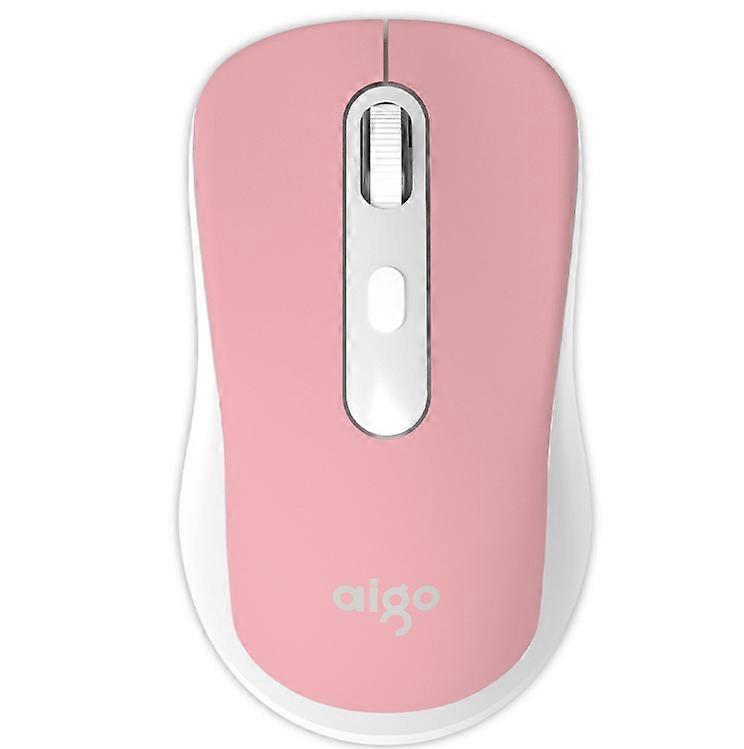 1pc Wireless Mouse, 2.4G Portable Ergonomic Mouse, Wireless Mouse for Laptop Windows (Pink)