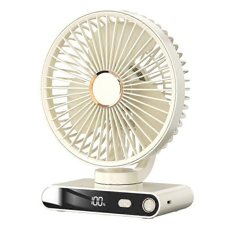 F6 LED Desktop Night Light Fan Basic White