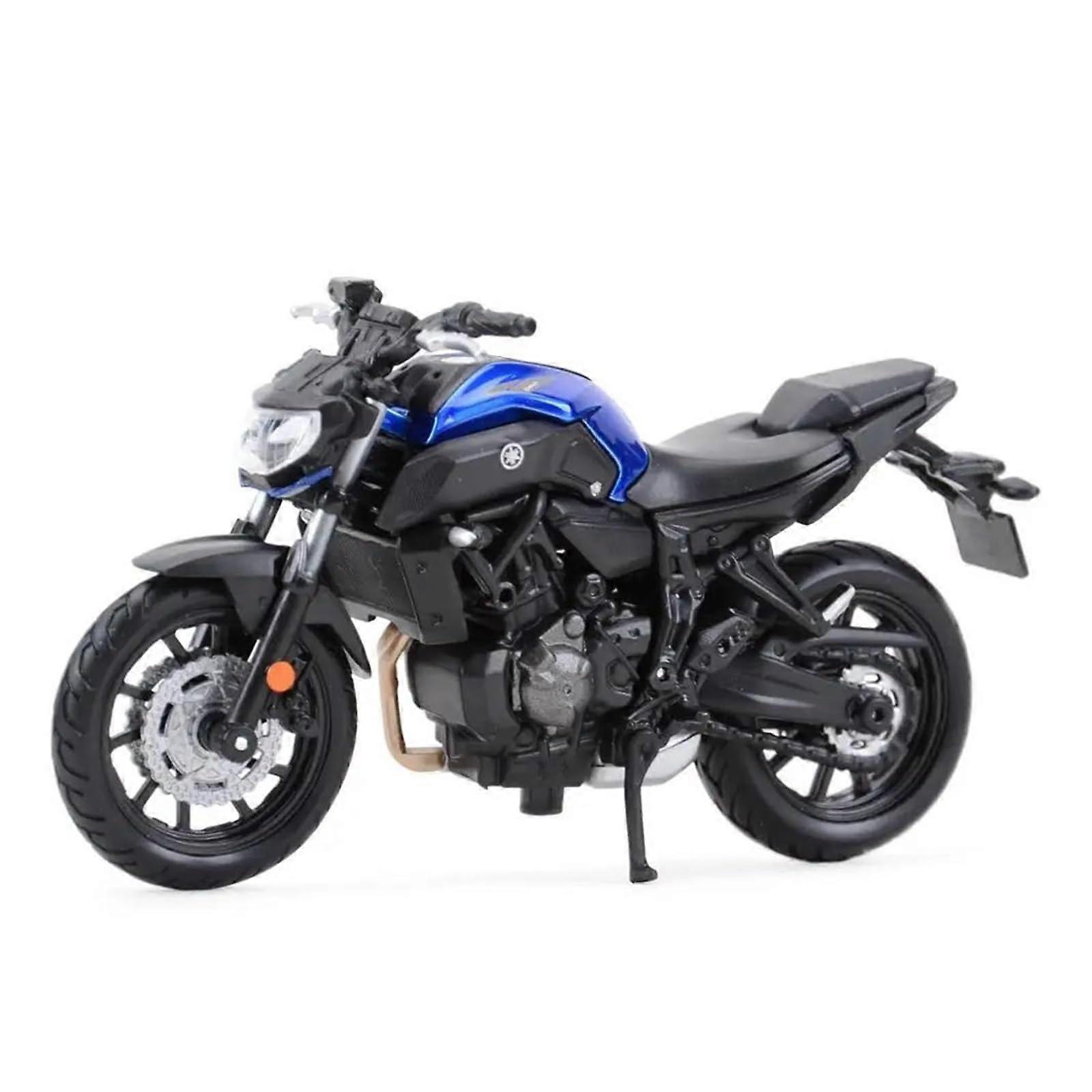 Miniature Motor Vehicle Models 1:18 For Yamaha MT07 2018 DieCast Model Motorcycle