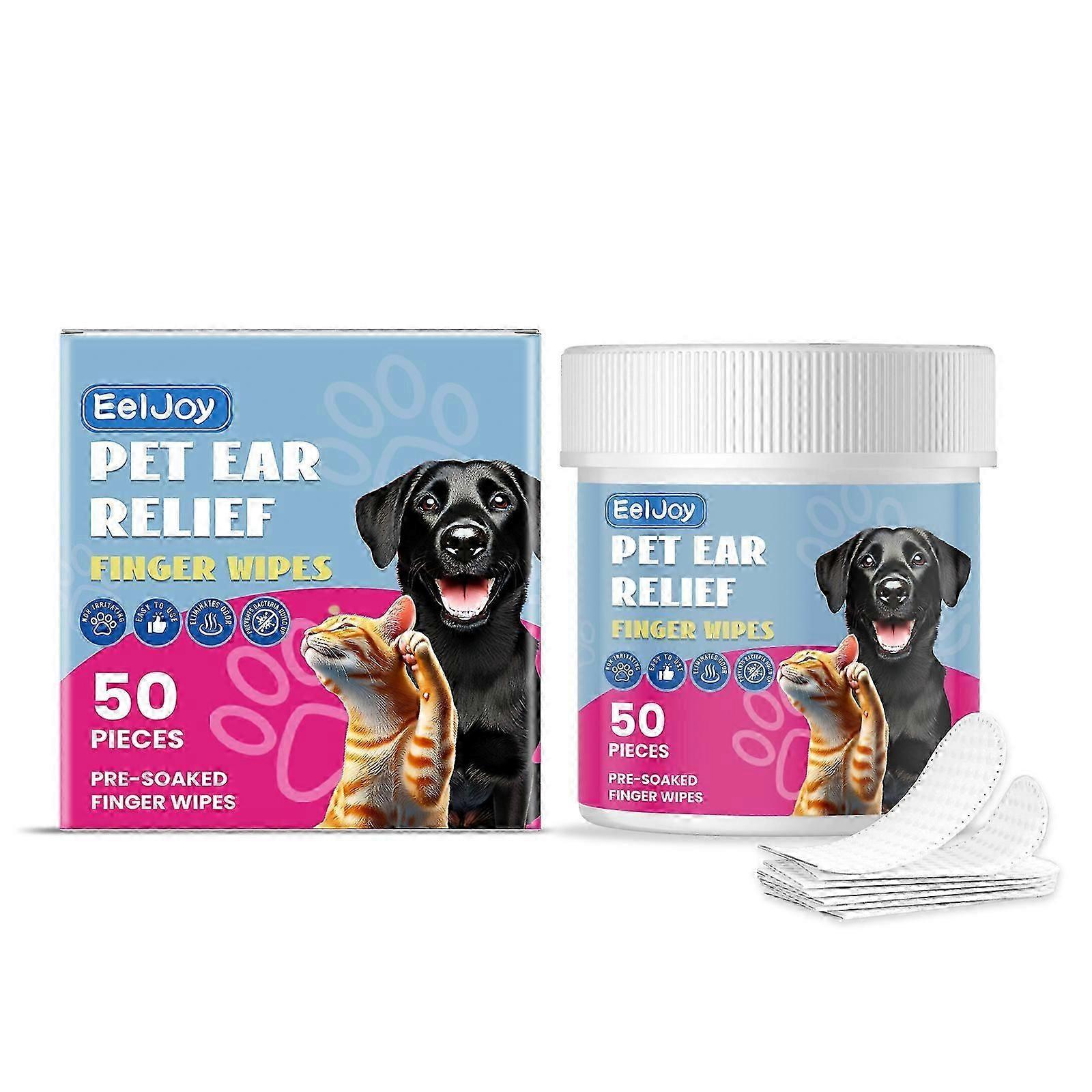 EelJoy 宠物耳朵清洁手指擦拭宠物耳朵不适清洁耳垢护理手指擦拭