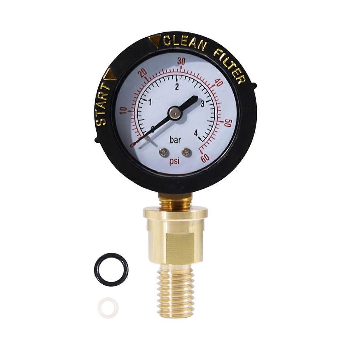 R0357200 Brass Insert Air Gauge Release Valve Assembly, for Zodiac Jandy Pool and Spa Filters, JS Series, CV/CL Series