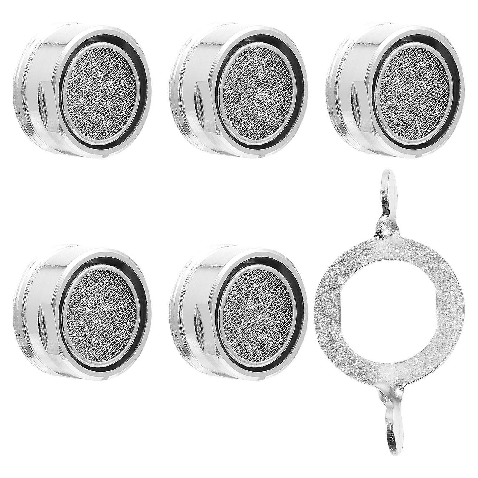 Faucet Aerator Set with Wrench Durable Water Saving Tap Strainer for Kitchen and Bathroom Sinks
