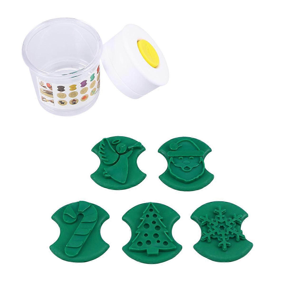 Snowflake Shape Cookie Non Stick Function Baking Pastry Decorating Bakeware Tools 5Pcs