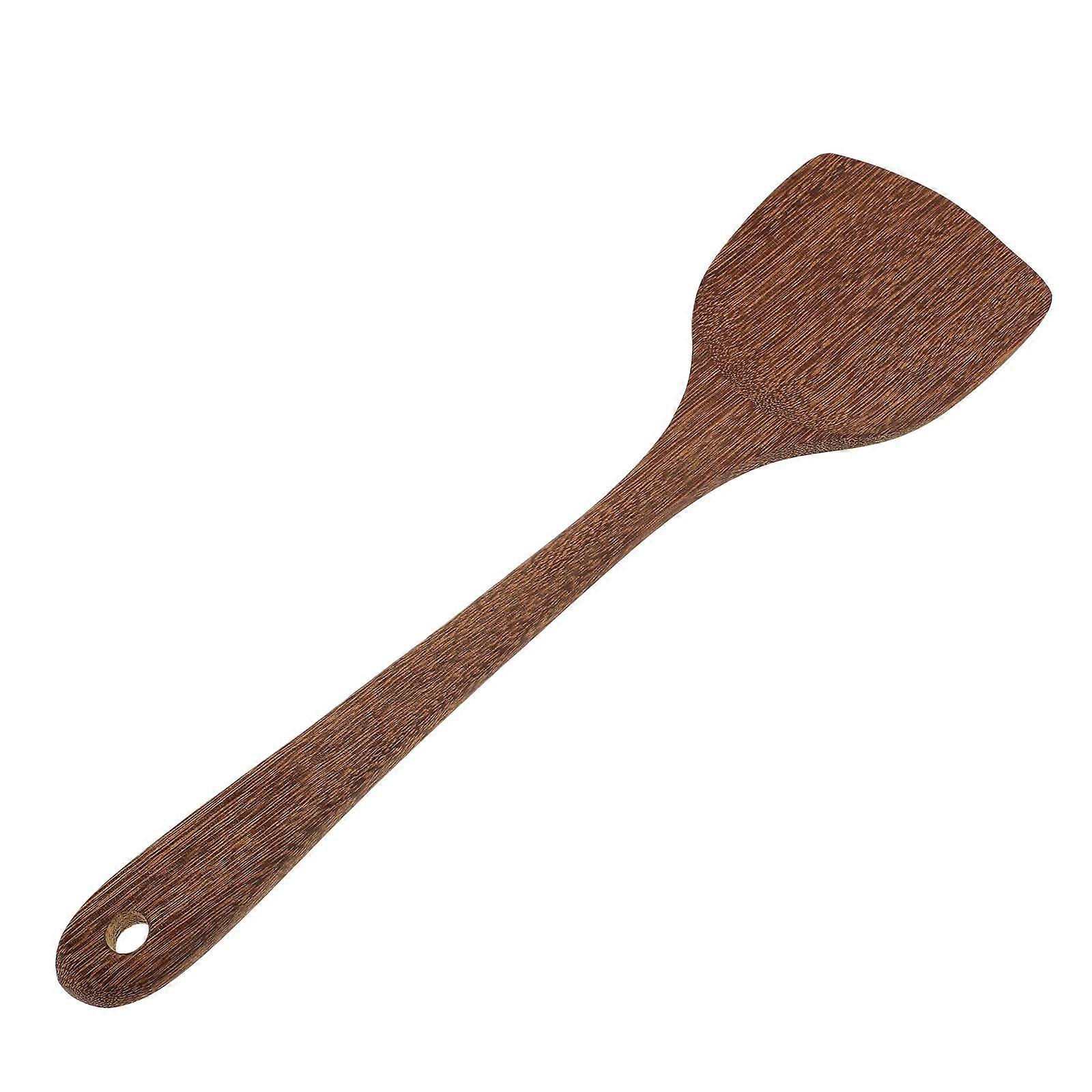 Wooden Cooking Utensils Dark Brown Ergonomic Handle Home Cooks Nonstick Protection Stirring 1Pack
