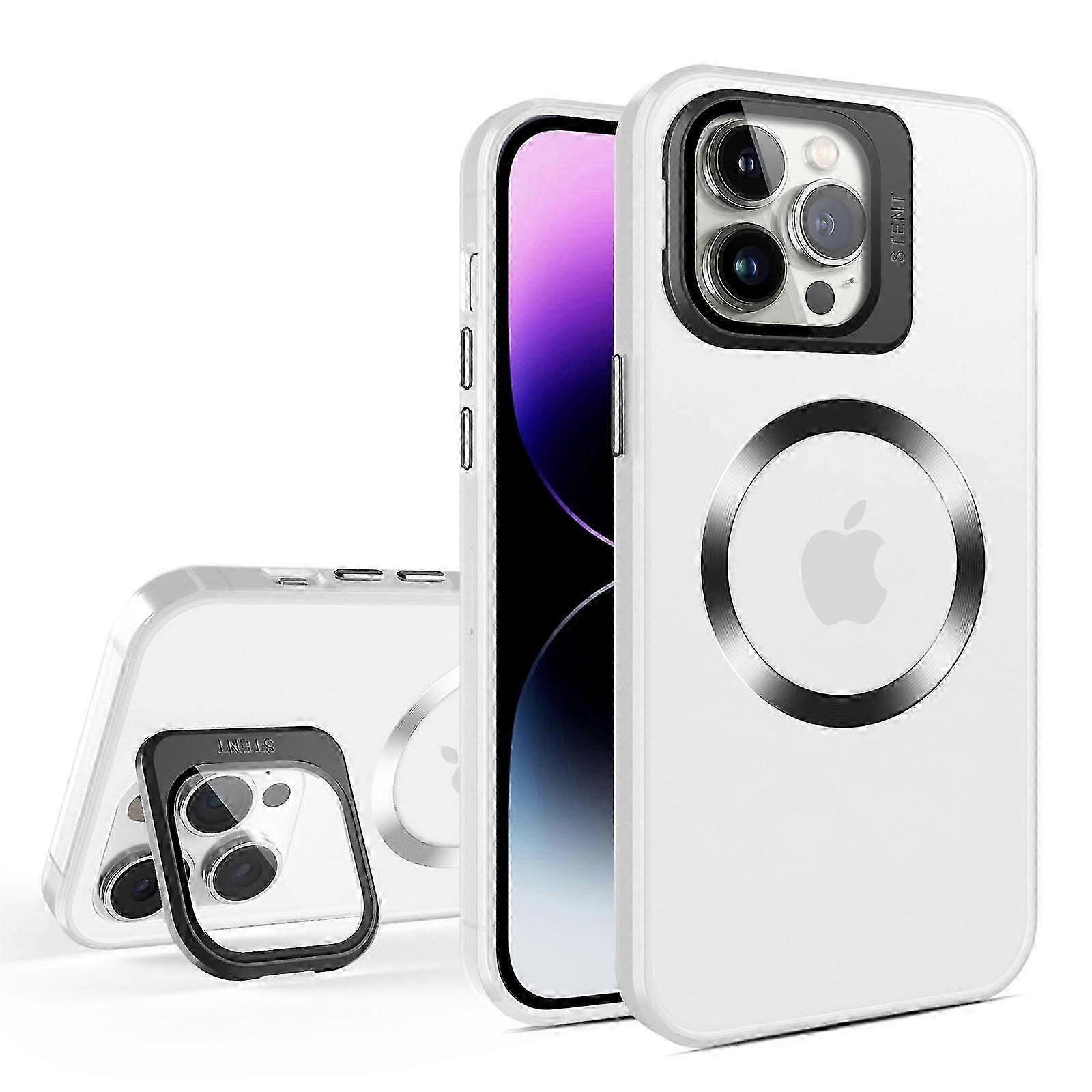 Kamera Kickstand Manyetik KılıfiPhone 15 Pro Max/ 15 Ultra için Halka Standlı, MagSafe Askeri Mat Kılıf ile Uyumlu