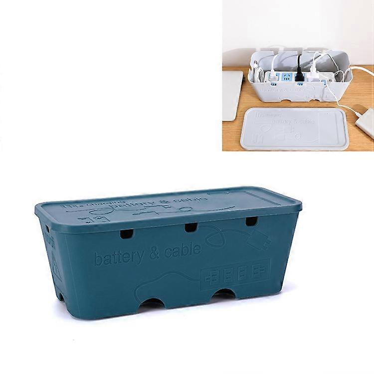 Desktop Socket Power Data Cable Finishing Set Storage Box