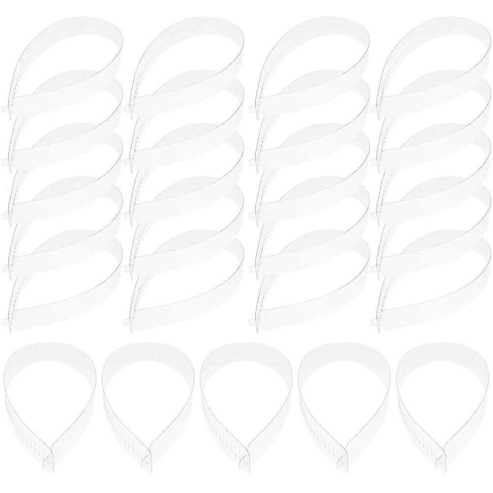 Collar Fixing Clear Shirt Collar Strips Adjustable Length For Men Shirts 80Pcs