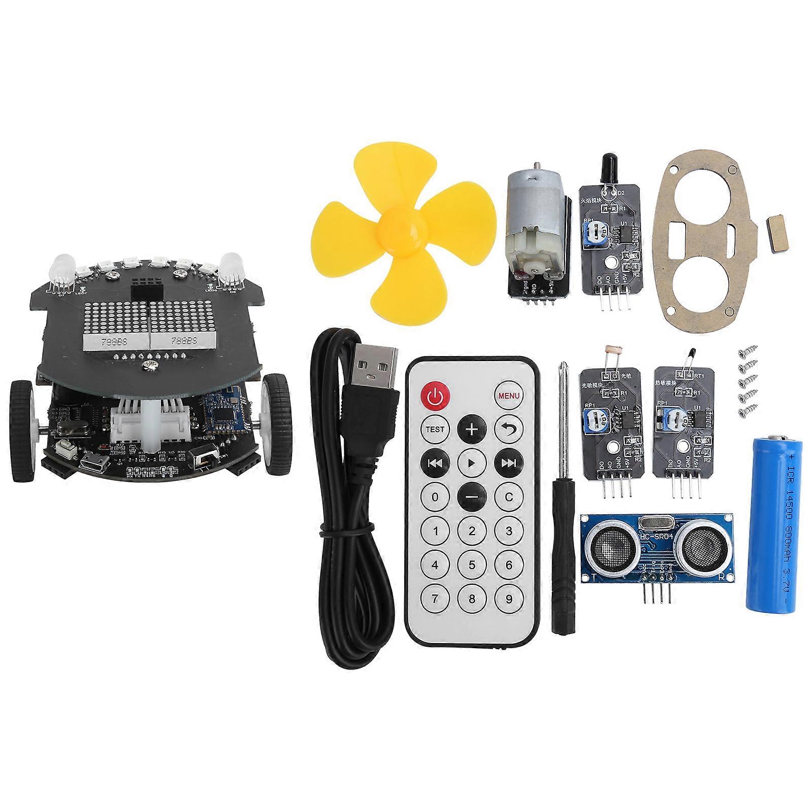 Mechanical DIY Coding Robot Programming Remote Control Car Infrared for Children