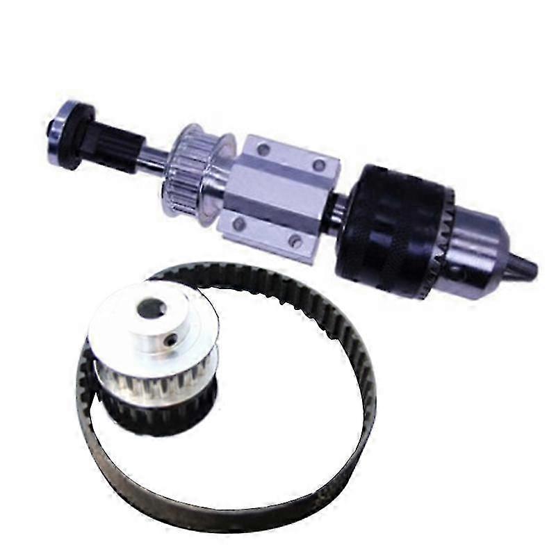 Diy Woodworking Cutting Grinding Spindle Trimming Belt B16 Drill Chuck Set Small Lathe Accessories f Edition 0709