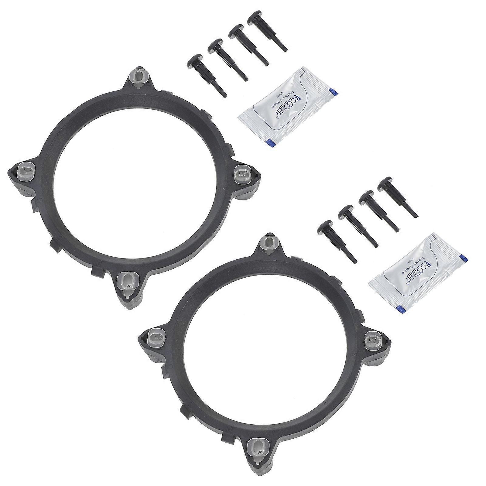 CPU Fan Base 2Pcs Black ABS Bracket for DIY Users Maintenance and Upgrade in Computer Assembly 10x10x2cm Durable Design