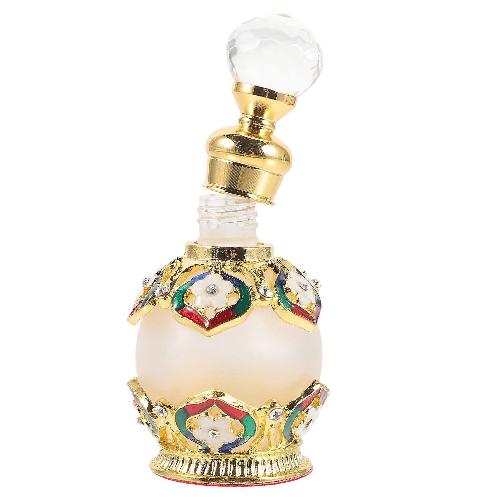 Vintage Perfume Bottle Simple Appearance Glass Perfume Storage Bottle Dressing Table Decoration 15ml 1Pcs