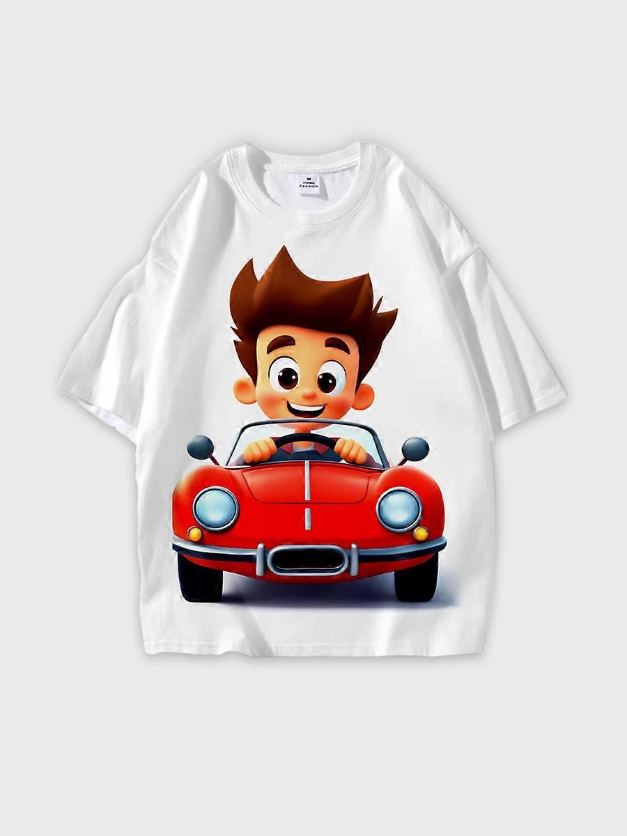 T-shirt round neck Pattern loose short sleeve JW2320