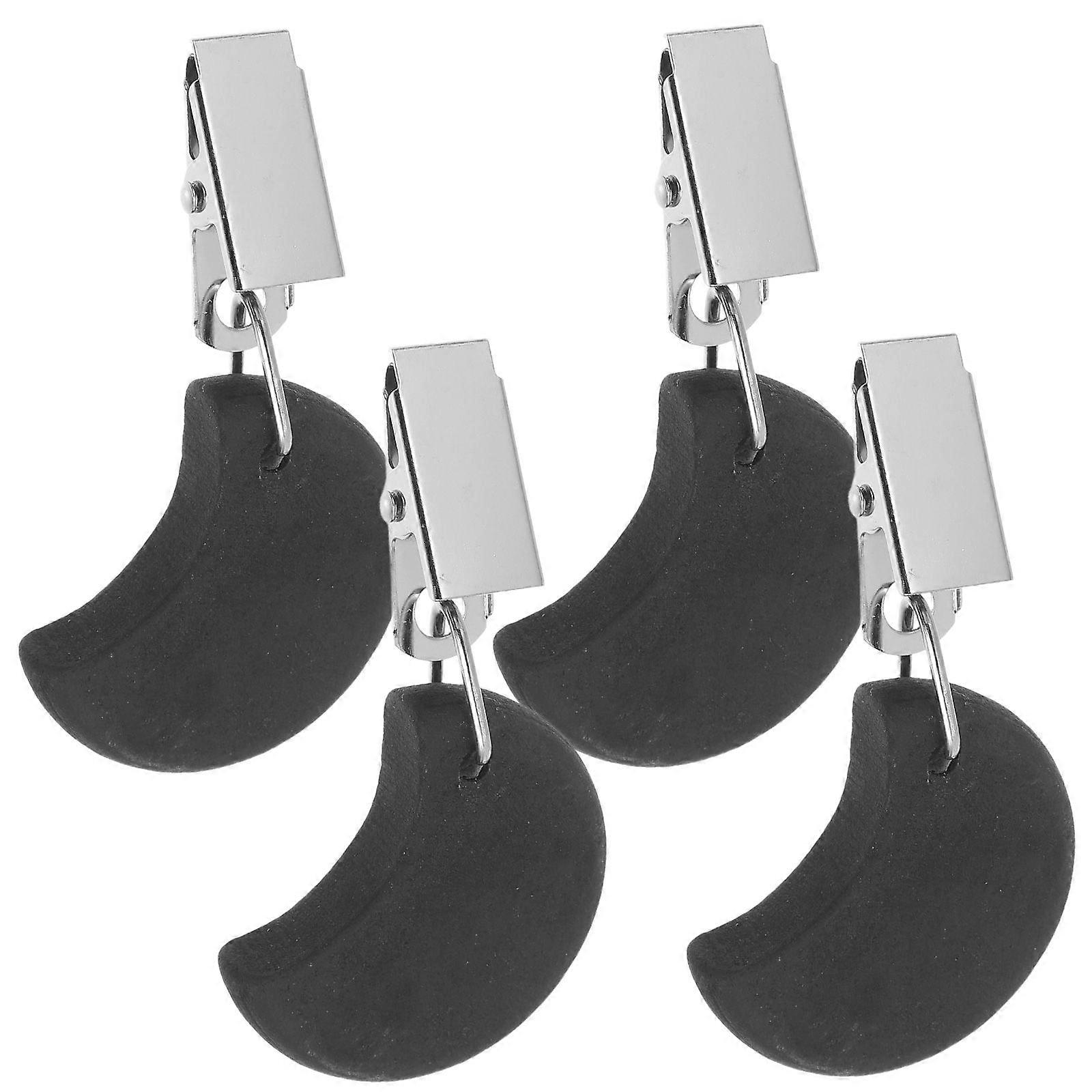 4pcs poids de nappe délicats cintre avec clips pour tables d’extérieur pinces de couverture de table réutilisables pendentifs de nappe décorative