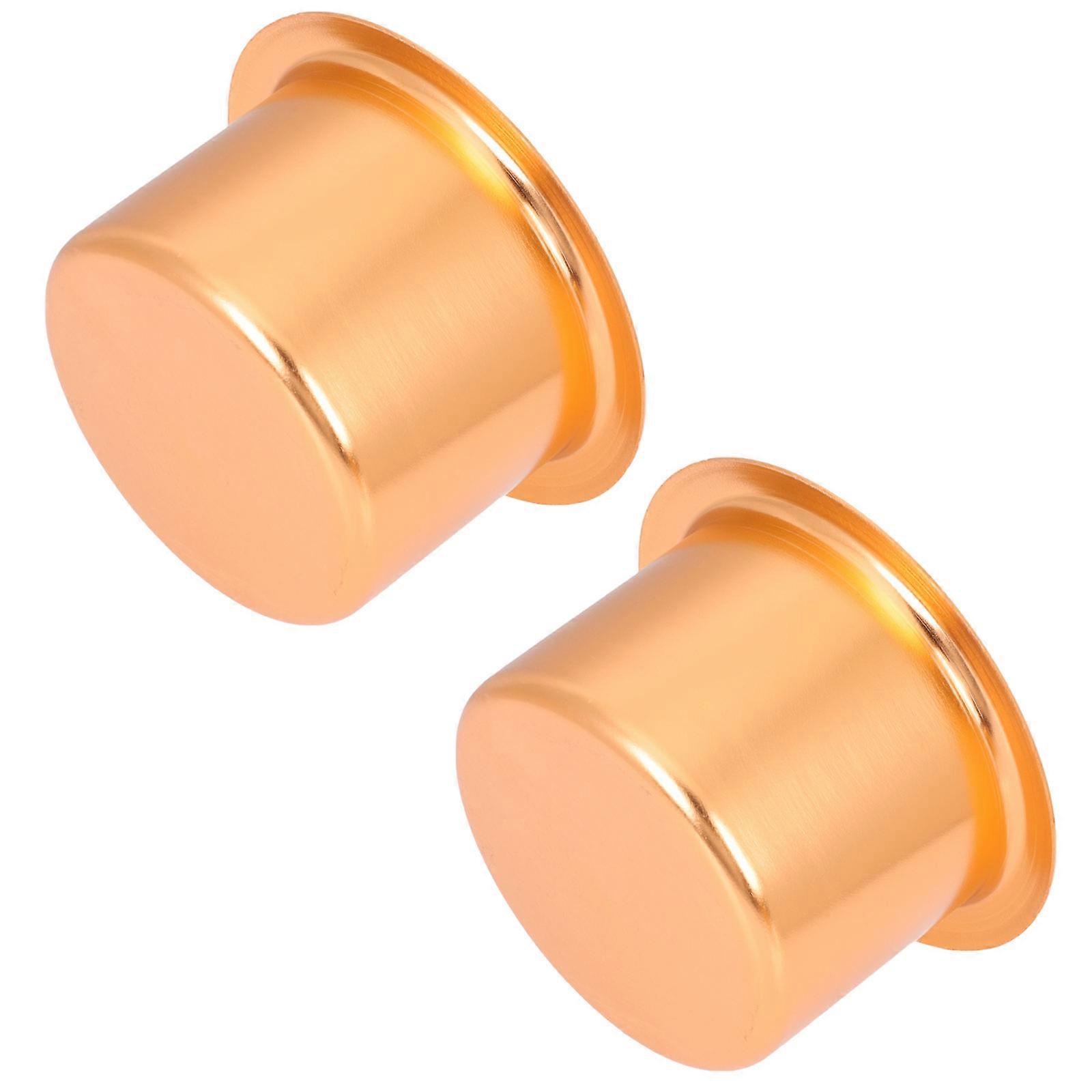 Car Cup Holder Replacement Boat Cup Holders Recessed Drinks Can Holders Golden 10.5X10.5CM 6.3CM Depth Daily Use 2Pcs