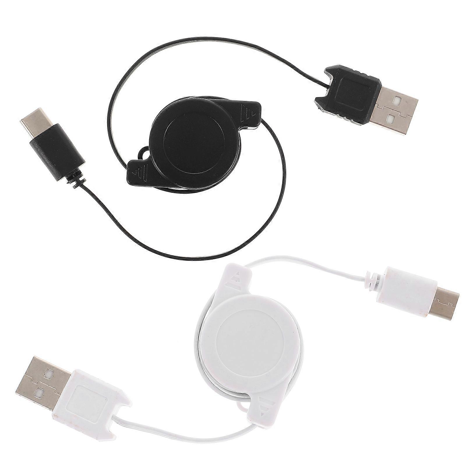 Here's a refined and professional product description for your **2pcs Flexible Type Charging Line Retractable Data Cables**:
### 2 Pack Flexible
