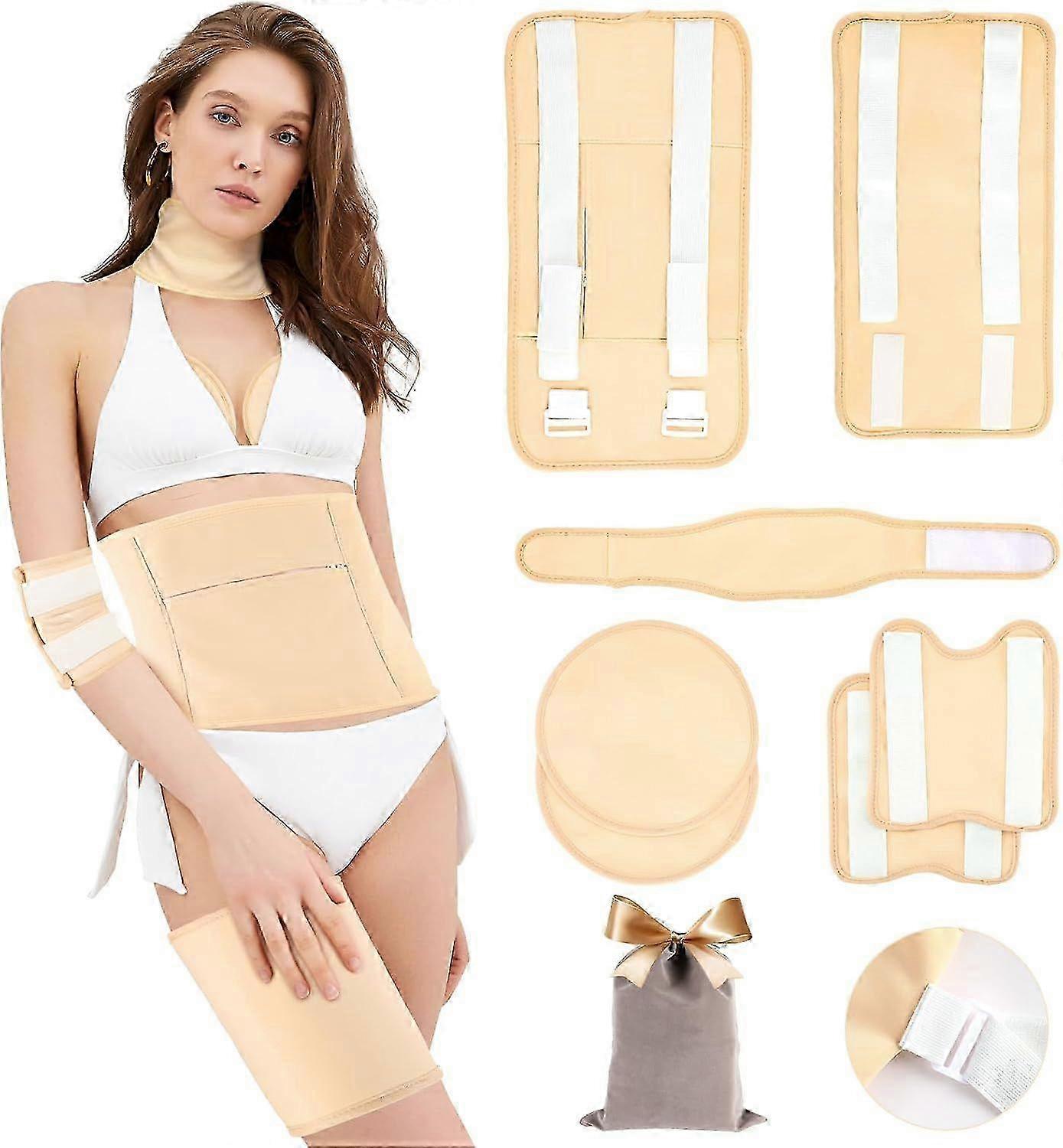 Rizinusöl Packung Wrap, 7 Stück Rizinusöl Packung Wrap Bio-Baumwolle, Rizinusöl Packung 0619