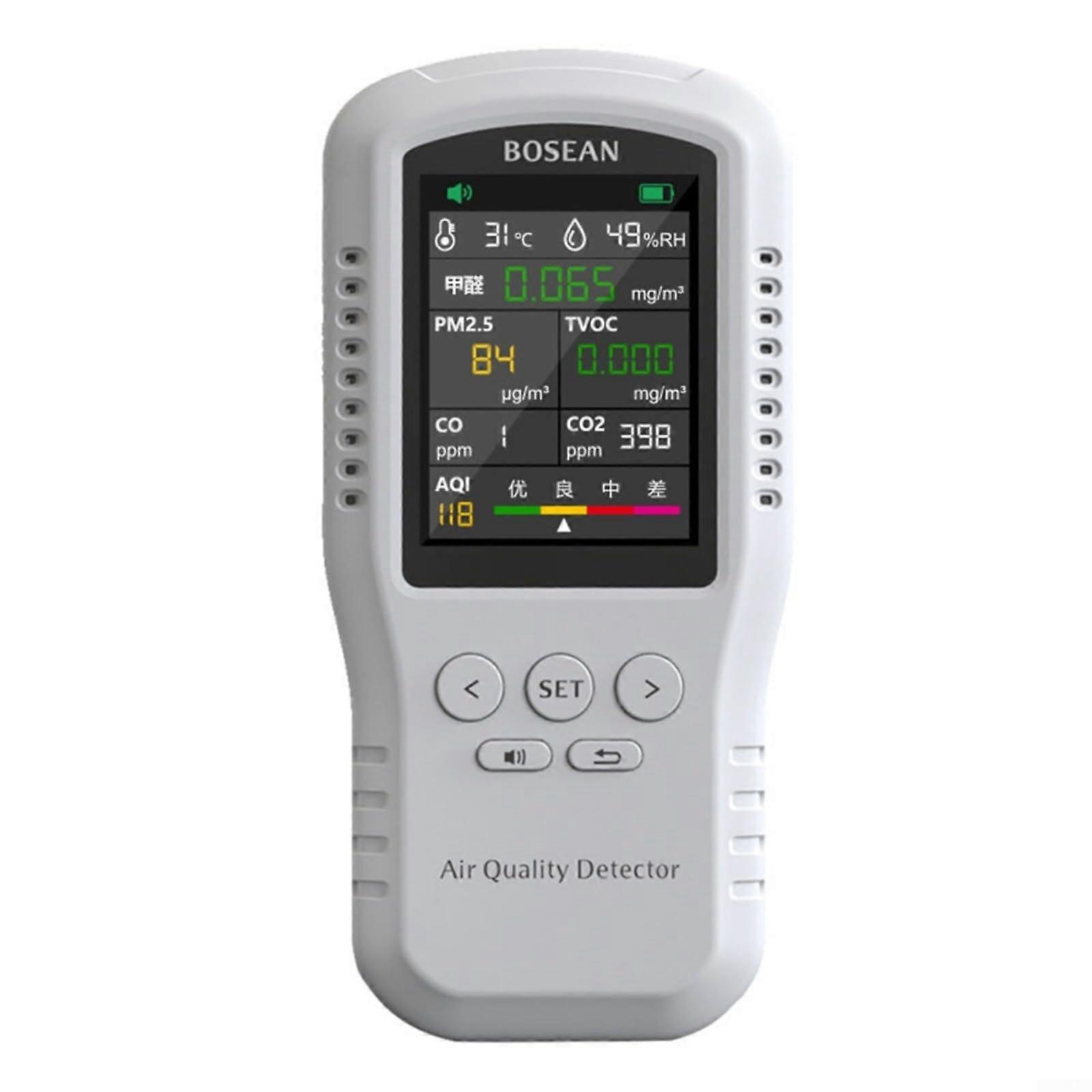 TZ01PRO Multifunctional Air Quality Meter, Air Quality Monitor, PM2.5TVOC Monitor with Color LCD Screen