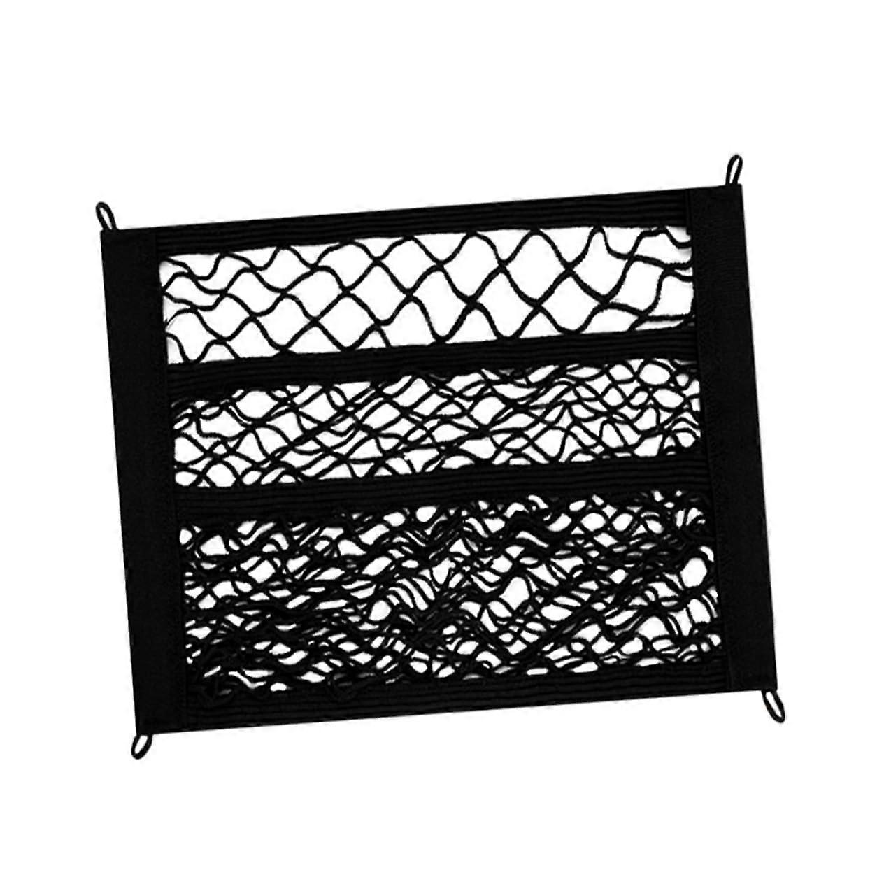 Elastic cargo storage net for electric bicycles
Doublelayer storage net for front basket
Stretchable mesh bag organizer for trunk and transport