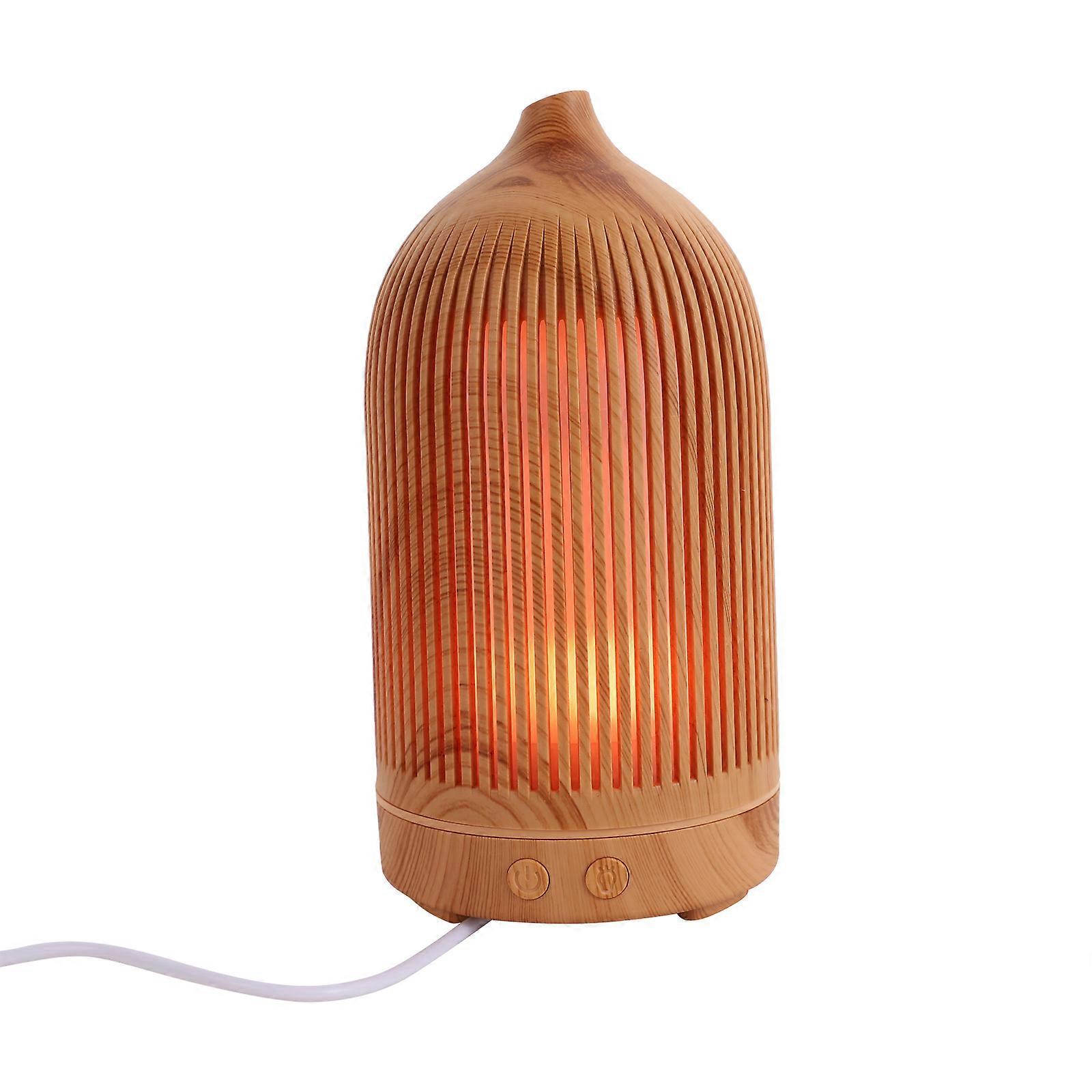 USB Aromatherapy Diffuser Mini Humidifier Portable Desktop with Night Light Silent Mist Grain Design for Home Office Mood Enhancement