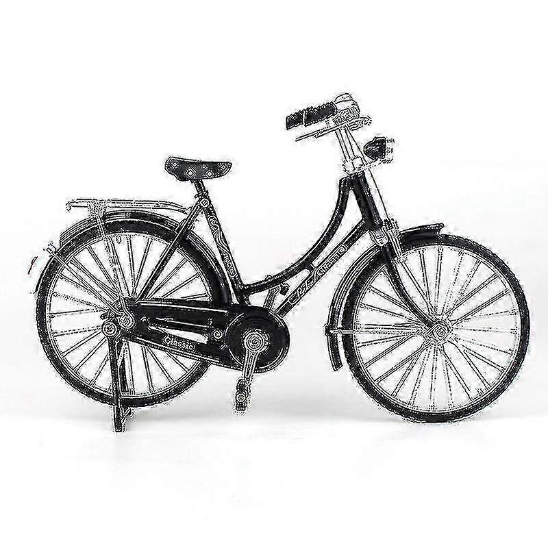 1:10 Scale Alloy Classic Retro Bicycle Model Ornament - Decorative Collectible for Home & Office