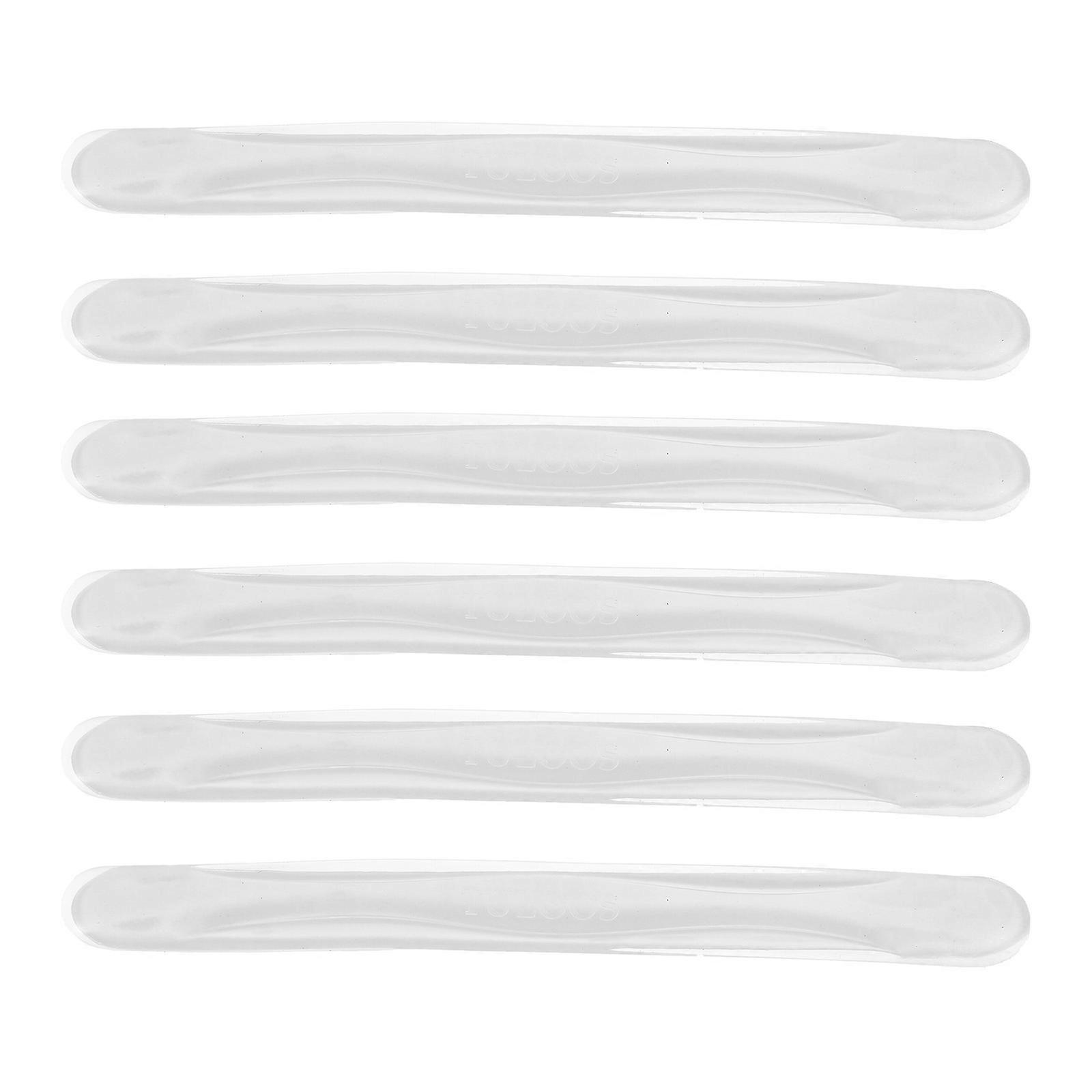 6pcs Transparent Door Edge Collision Stickers for Car Scratch Prevention, Easy Installation, Random Style Bumping Protectors for Door and Mirror