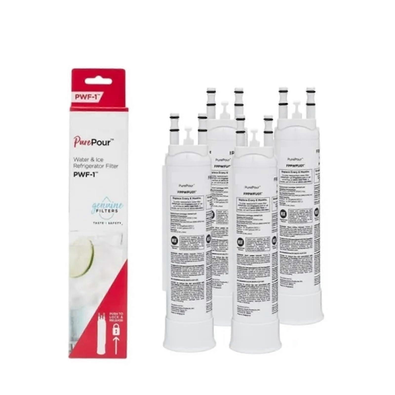 FPPWFU01 Fridge Accessories Water Filter, PWF1 (FPPWLU01), Compatible with Frigidaire, Pure Pour, Ultra II (PAULTRA2) (4pcs) 4 Pieces.