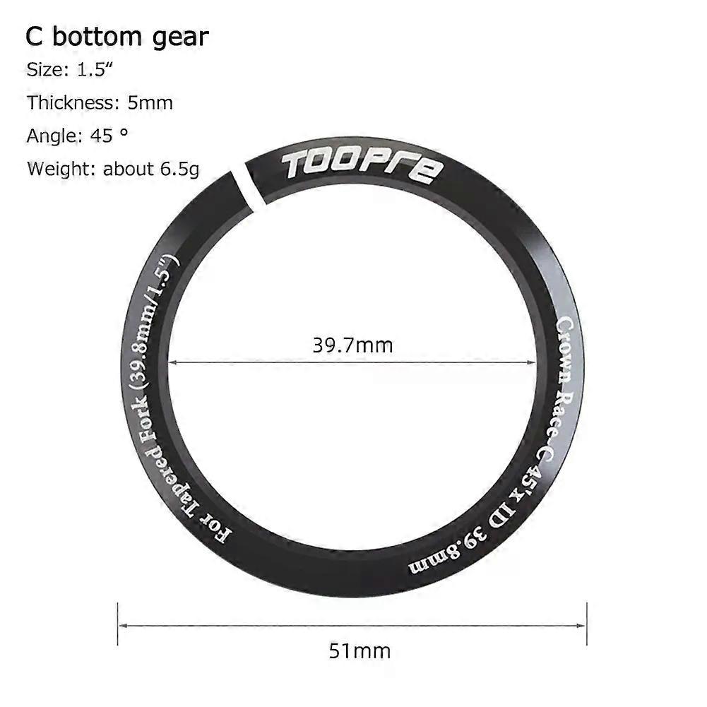 γυμναστήριο TOOPRE Bike Headset Base Spacer 28.6 ίντσα σε 1.5 ίντσα Bike Headset Base Spacer Crown Opening Κωνικά Straight Fork Cycling Parts