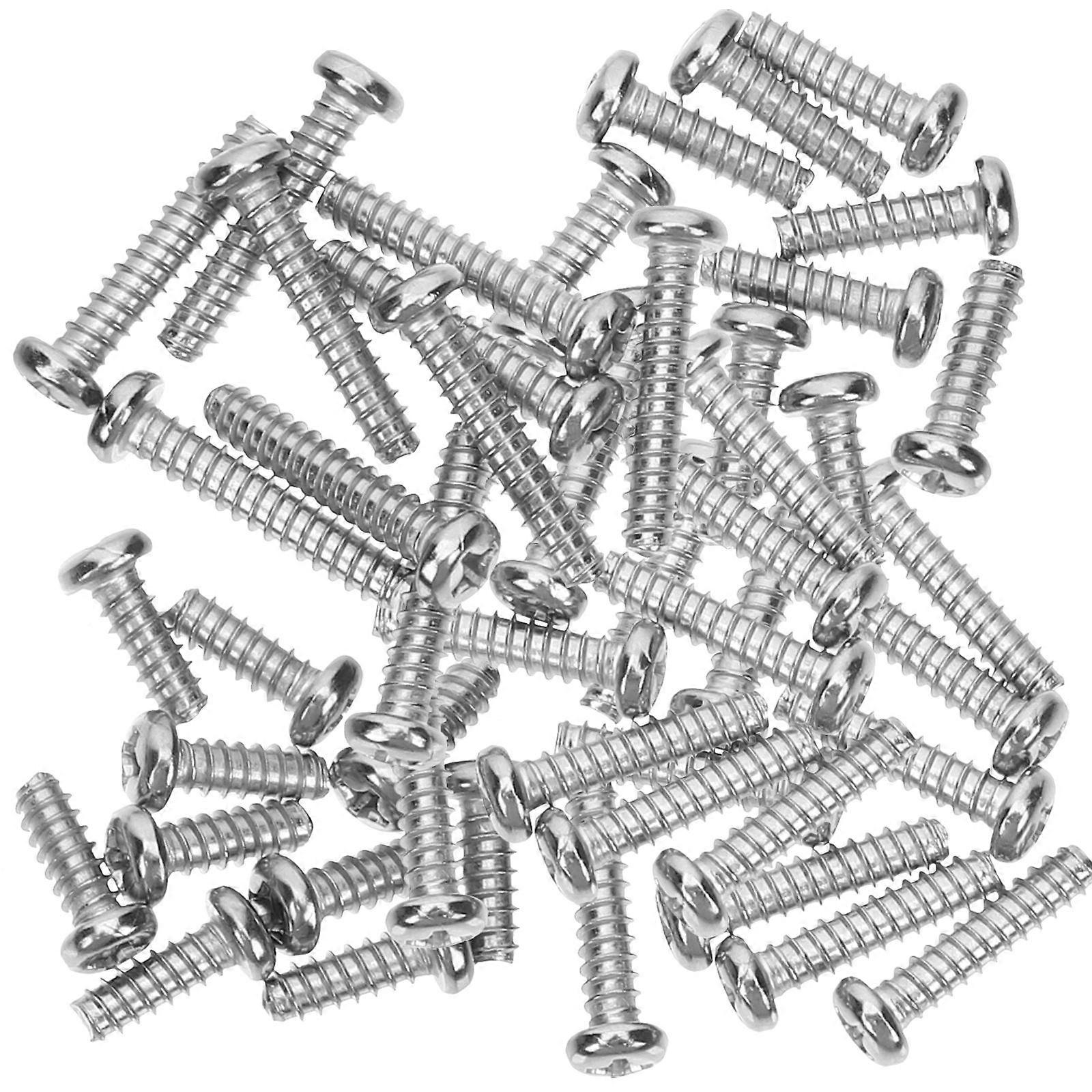 Screw Assortment Kit Self-Tapping Flat Screw DIY Projects Handyman Silver M6x25 40Pcs