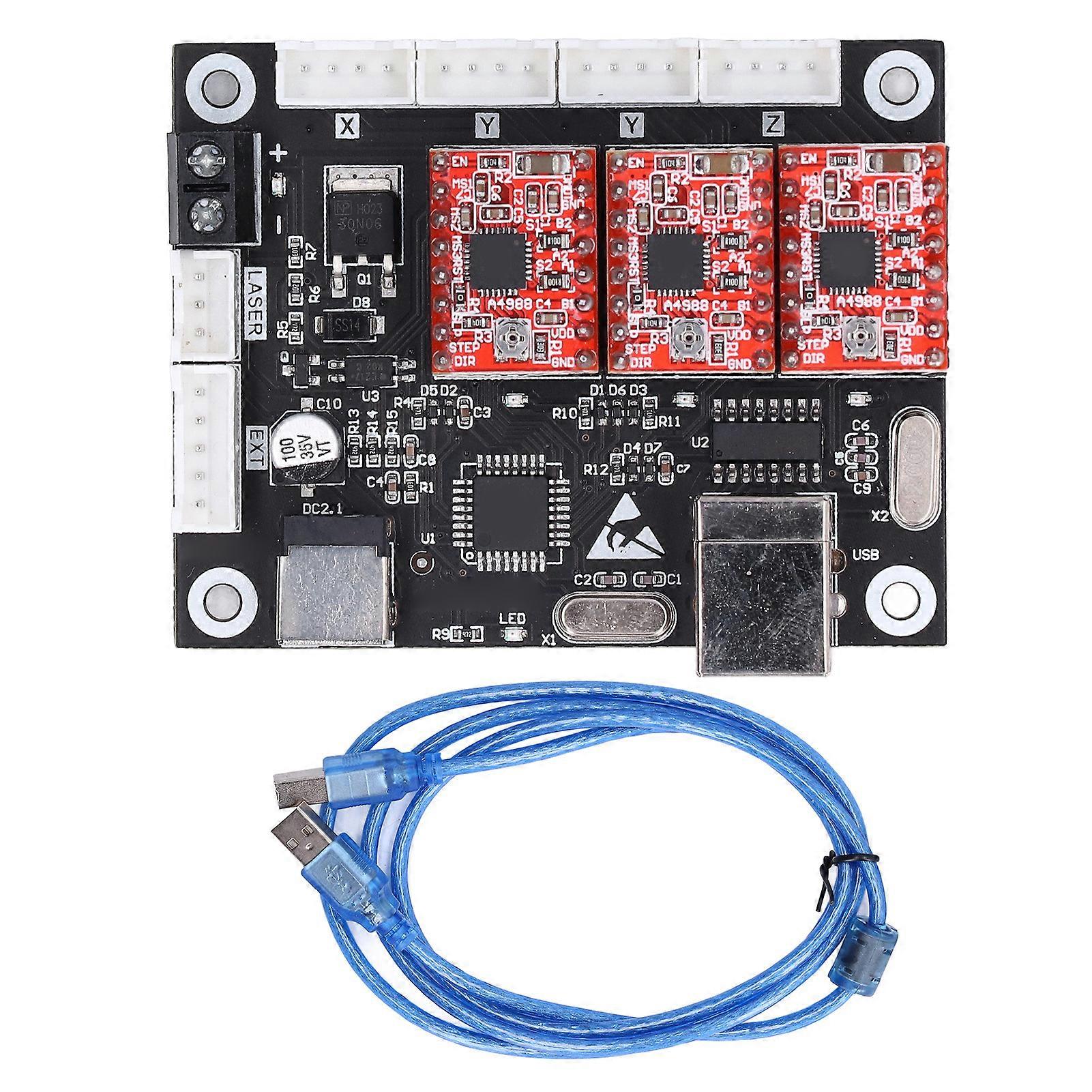CNC Control Board Laser Engraving Machine Motherboard 3 Axes Equipment Accessory
