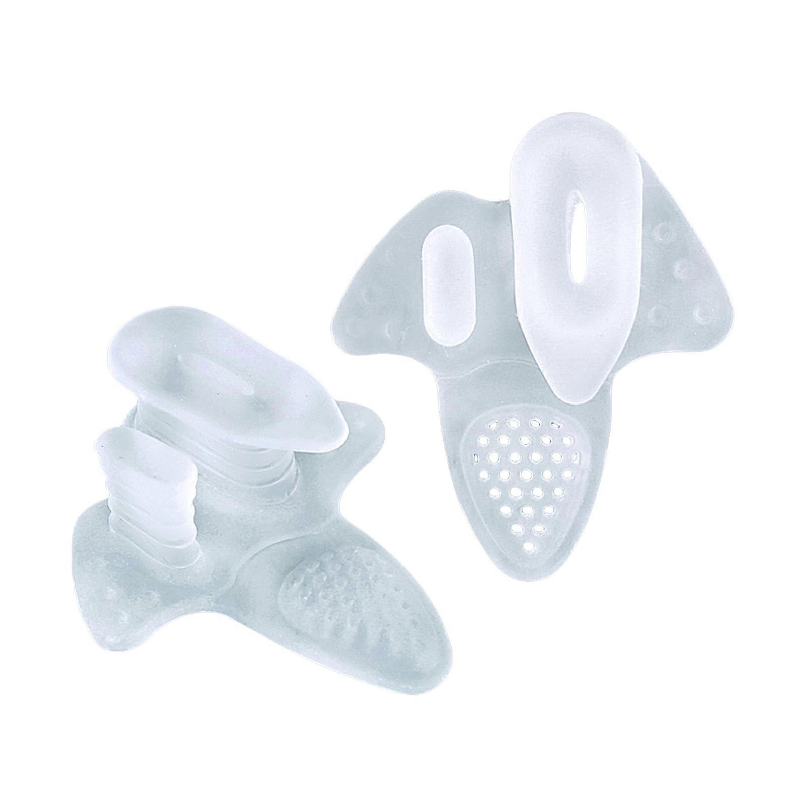 Pair Soft Toe Spacers for Bunions Relief Enhanced Airflow with Massage Dots for Foot Fatigue and Pressure Reduction Clear