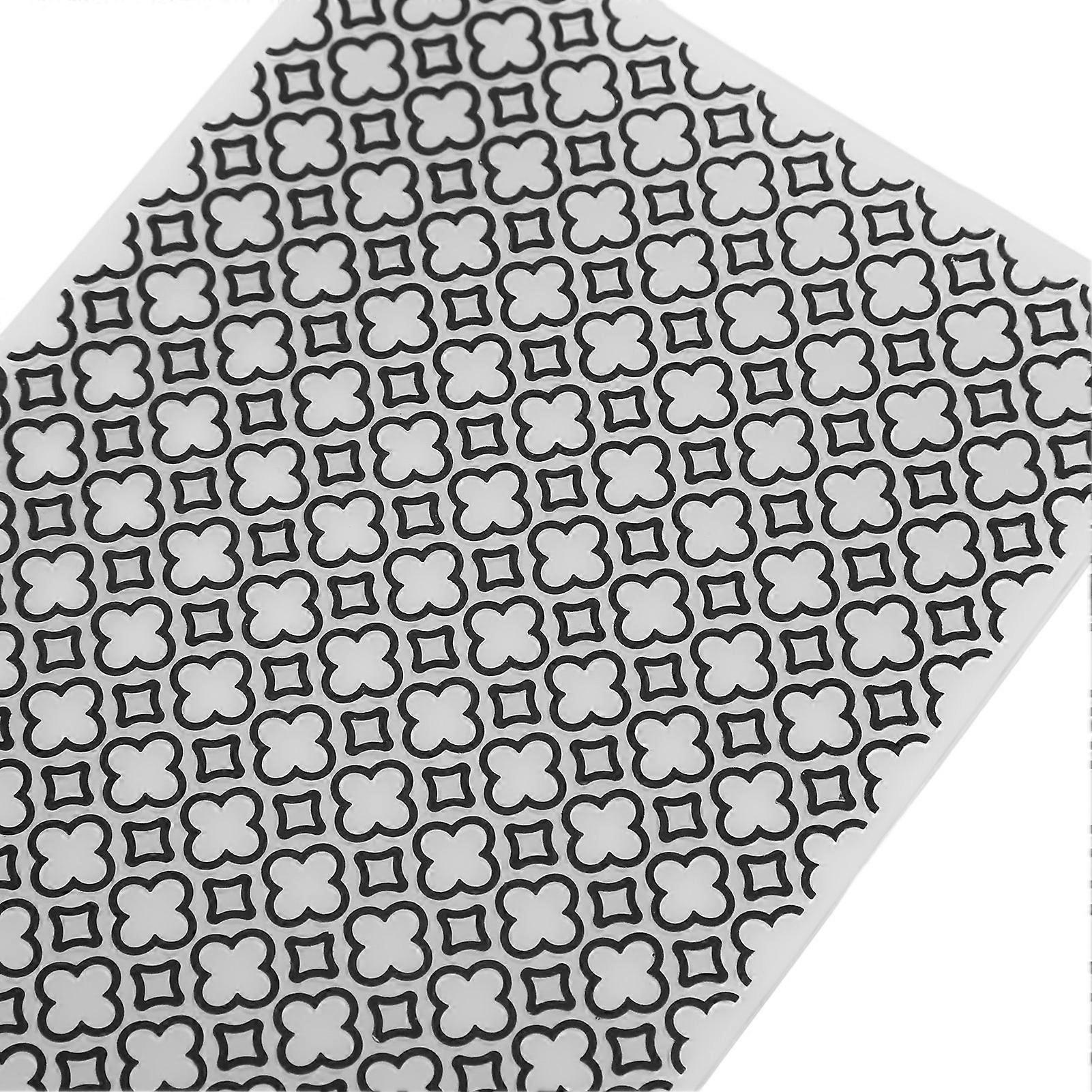 2 Pcs Embossing Folders Embossing Template Multipurpose DIY Paper Craft Plastic Bump Embossing Template Print Folders